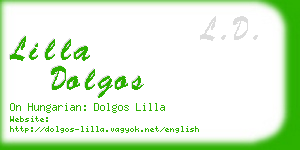 lilla dolgos business card